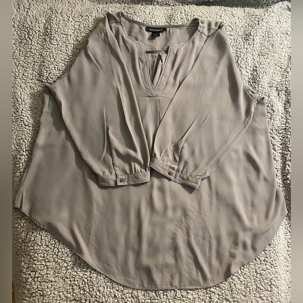 Light Blue Ashley Stewart Blouse